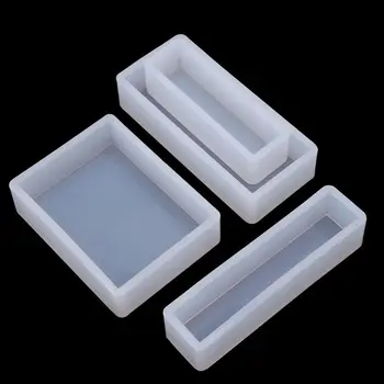 

1 Set Geometric Epoxy Mould Set Square Rectangular DIY Handmade Crafts Silicone Mold Decoration Jewelry Making Molds Y4QB