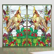 Индивидуальные оконная пленка самоклеющиеся стеклянные наклейки "фильмы" декоративные матовые ретро-украшения H0907