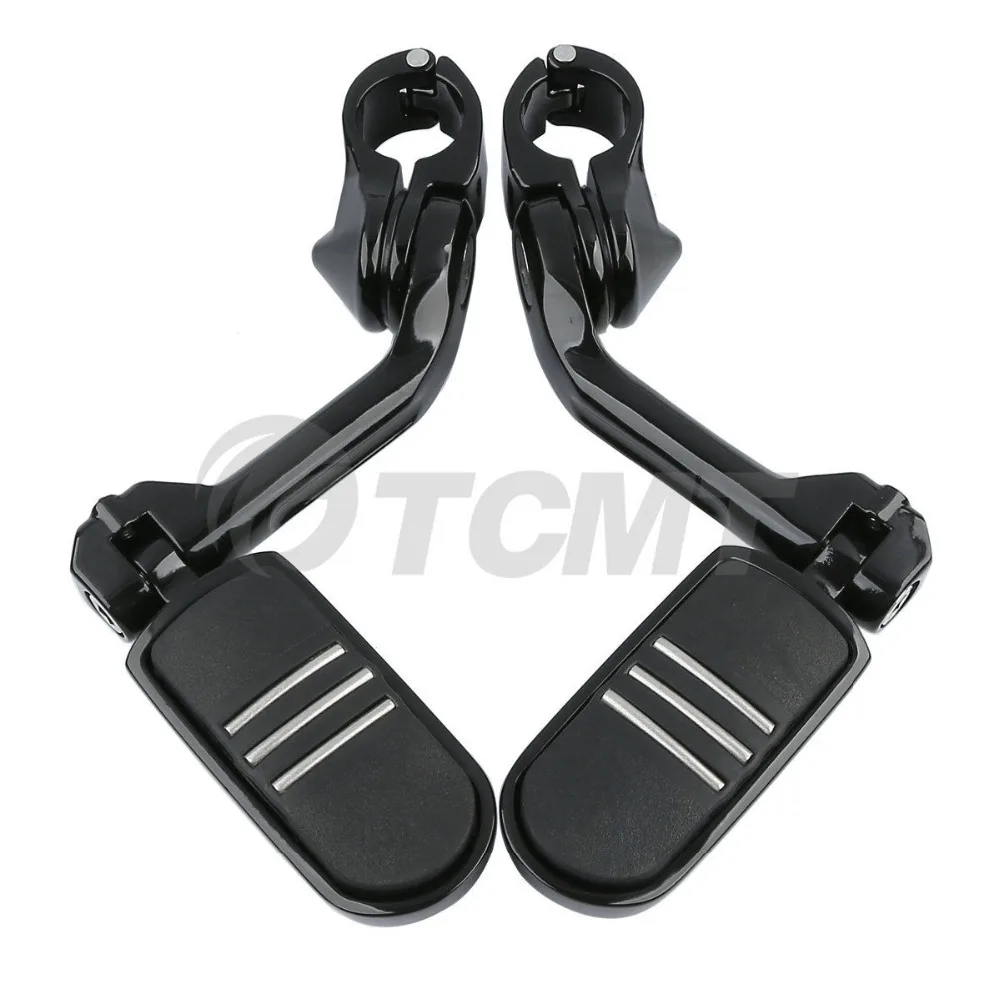 1 1/4" Long Angled Streamline Highway Engine Guard Foot Pegs For Harley