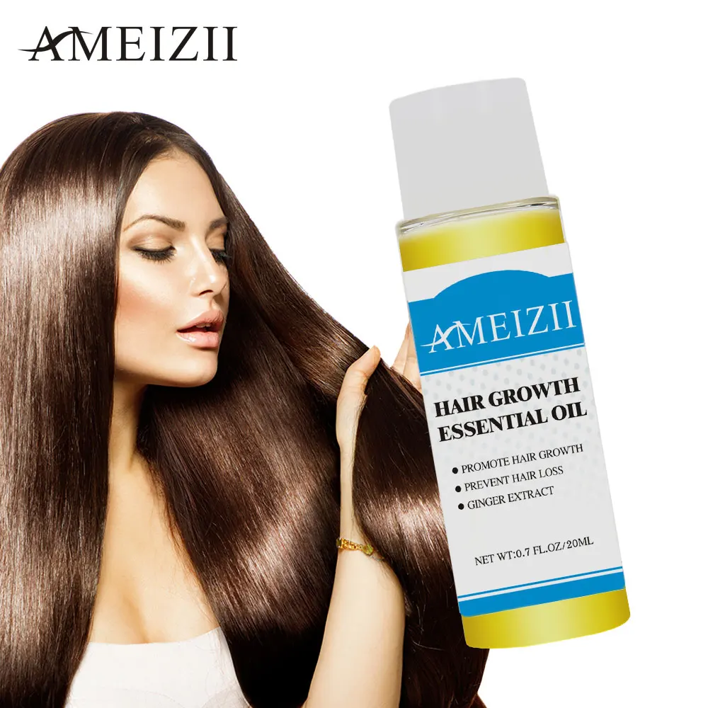 AMEIZII Hair Growth Essential Oil Products Organic Natural Ginger Extract Hair Loss Care Serum Dense Treatment Essence 20ML AMEIZII Hair Growth Essential Oil Products Organic Natural Ginger Extract Hair Loss Care Serum Dense Treatment Essence 20ML