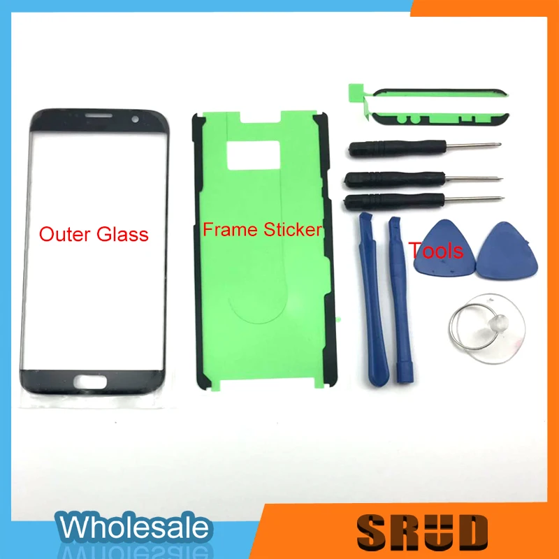 

Original / AAA Quality Outer Glass For Samsung Galaxy S8 G950 G950F S8 Plus G955 Note8 N950 Outer Glass + Frame Sticker + Tool