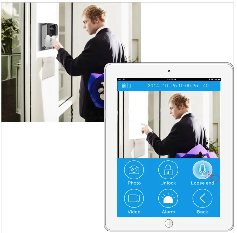 Новый беспроводной видеодомофон Wi-Fi видео-телефон двери porteiro Eletrônico с RFID считыватель для двери безопасности доступа