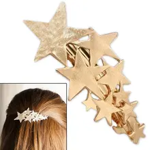 Золотого и серебряного заколки для волос в виде звездочек заколка шпилька нежная для девушек женский подарок Очаровательная Новая Стильная мода