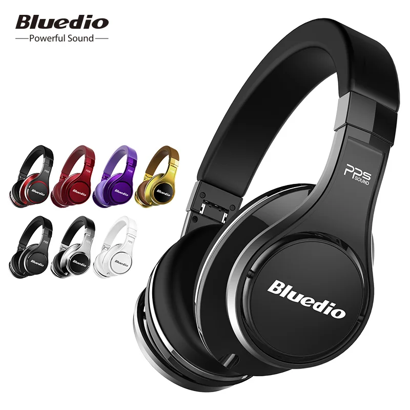 

Original Bluedio UFO 3D Bass Bluetooth Headphones Patented 8 Drivers HiFi Wireless Headset for mobile phone and music