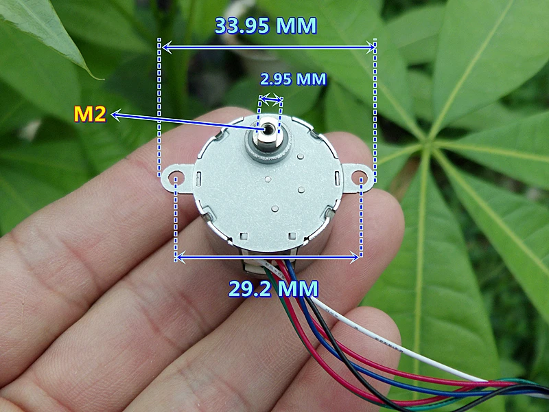 24BYJ DC 12V Stepper Motor 2 Phase 6 Wire Stepping Gear Motor Angle:5.