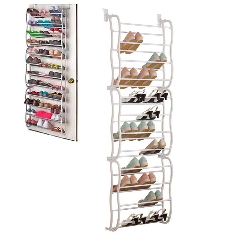 

Y23,12 Layers Door Hanging Shoe Cabinet Simple Shoe Rack Multilayer Quarters Assembly Shoe Hanger Storage white
