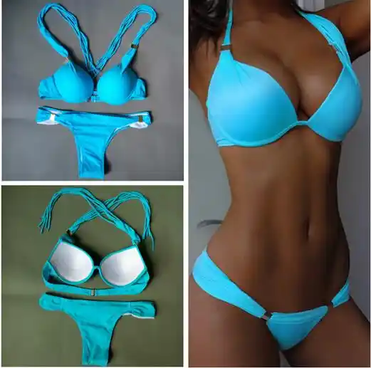 neon blue bikini
