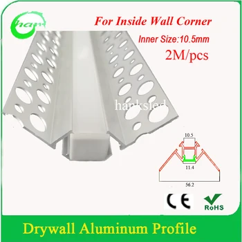 

20M/Lot (2M/PCS) new product for led aluminum profile with hole for installation