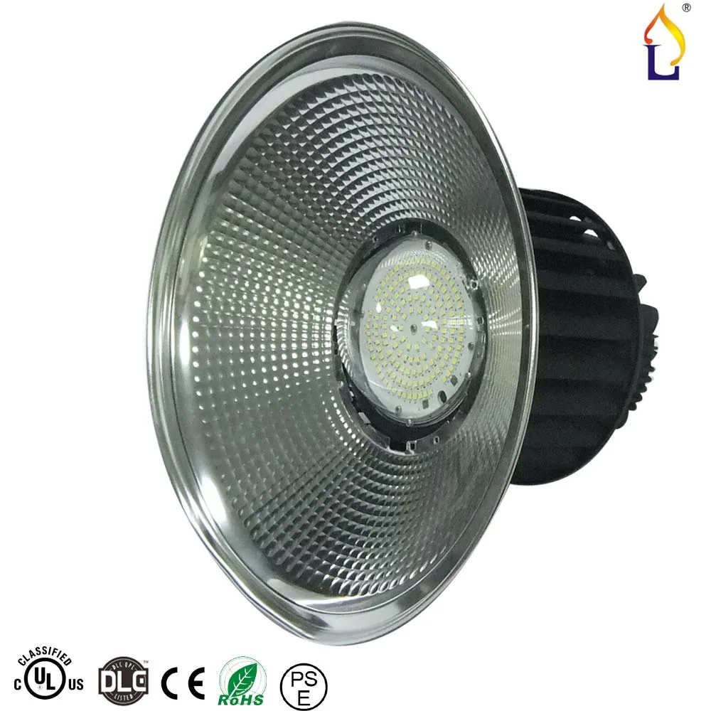 5pcs/lot led high bay light 100W 150W 200W industral lighting New fin type highbay with UL DLC AC100-277V 5 years warranty