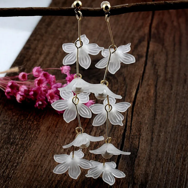 Flowers Earrings Fashion Girls 1-1