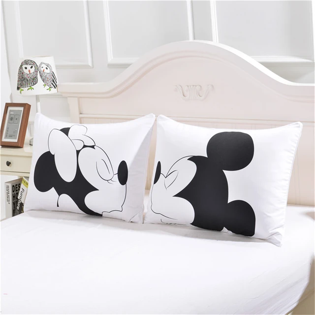 Parure de lit Minnie pour adultes et enfants, ensemble de literie, avec  housse de couette complète, Queen size, lit double, taie d'oreiller,  cadeaux - AliExpress