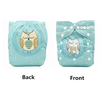 

Baby Washable Reusable Cloth Diaper Cover Waterproof Adjustable Pocket Cloth Nappy Baby Cloth Diaper With 1pc Microfiber Insert