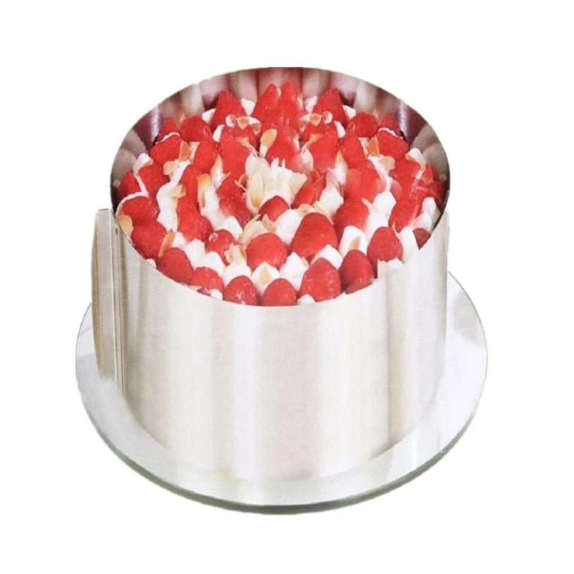 

Adjustable 6-12Inch Stainless Steel Cake Mousse Mould Baking Round Form Ring Home Kitchen Bakeware Tool #F#40OT26