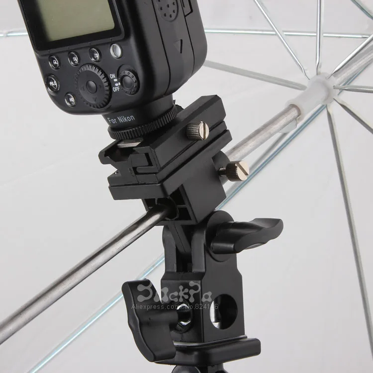 

Flash Light Stand Bracket for Camera Flash Shoe Adapter Swivel Light Umbrella Holder yn-560 ii sb800 sb900 580ex Photo Studio