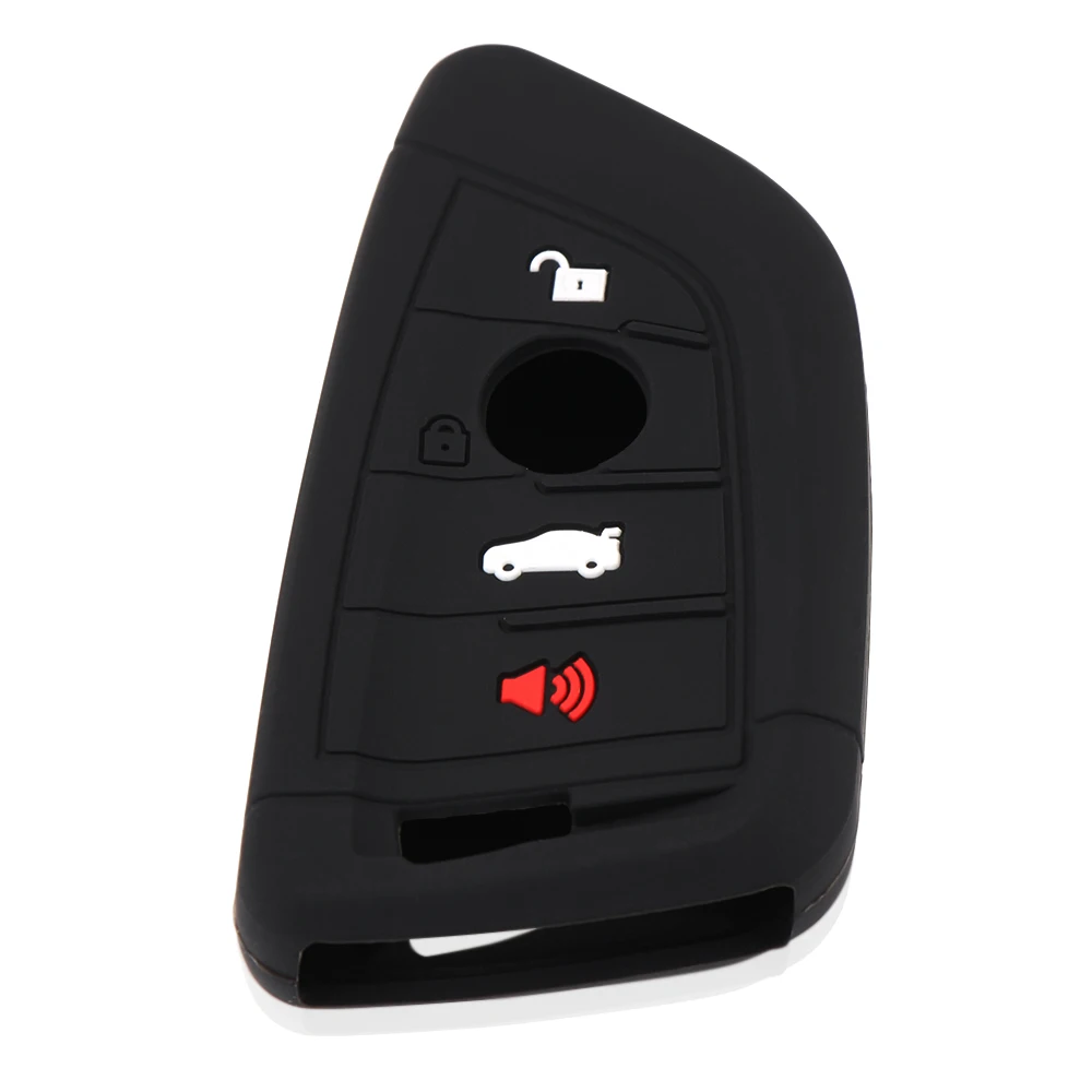 

4 Buttons Silicone Key Case Cover Fob Case Shell For BMW X1 F48 X3 X4 X5 X6 2016 2017
