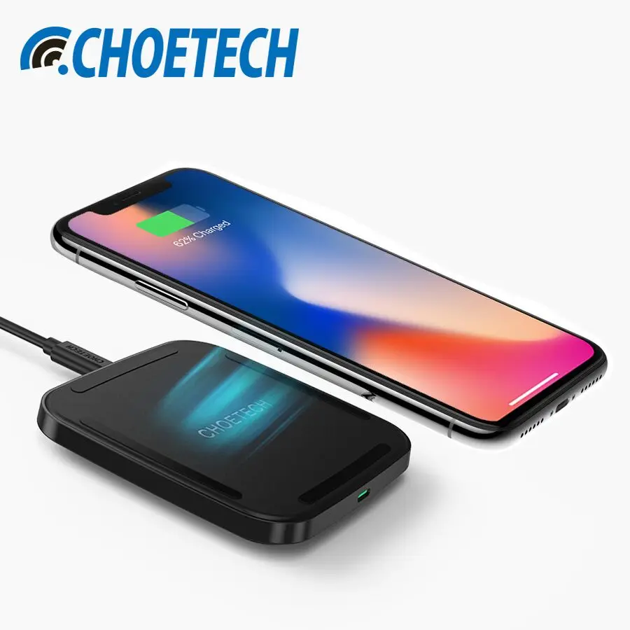 CHOETECH Wireless Charger 7.5W Qi Wireless Charger USB Type-C Charging Pad for iPhone X/8/8 Plus For Samsung S8 Phone Chargers