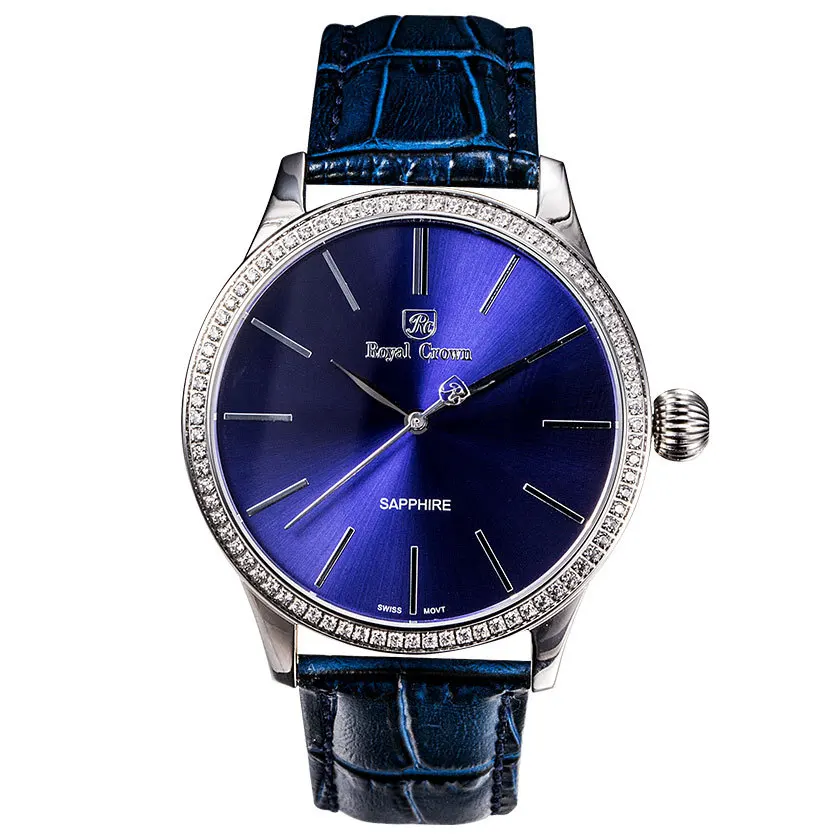 Royal Crown Men's Homme Wrist Watch Quartz Hours Best Fashion Dress