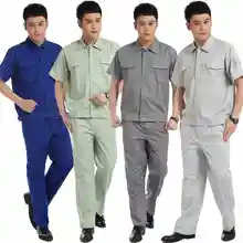 10 комплектов-рубашка и брюки) Электрическая фабрика, рабочая служба, строение Униформа комбинезоны с коротким рукавом все для мастерской Летняя униформа
