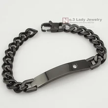 Gokadima в стиле панк-рок цепь рука мужчины черный цвет для мужские подарки из нержавеющей стали браслеты оптом мужские Jewellery WB746