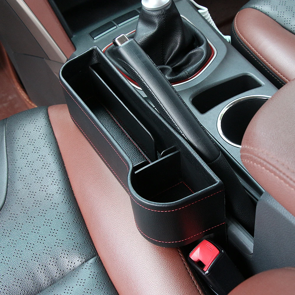 PU Leather Car seat gap storage box Organizer for Audi A4 A6 C5 C6 A3