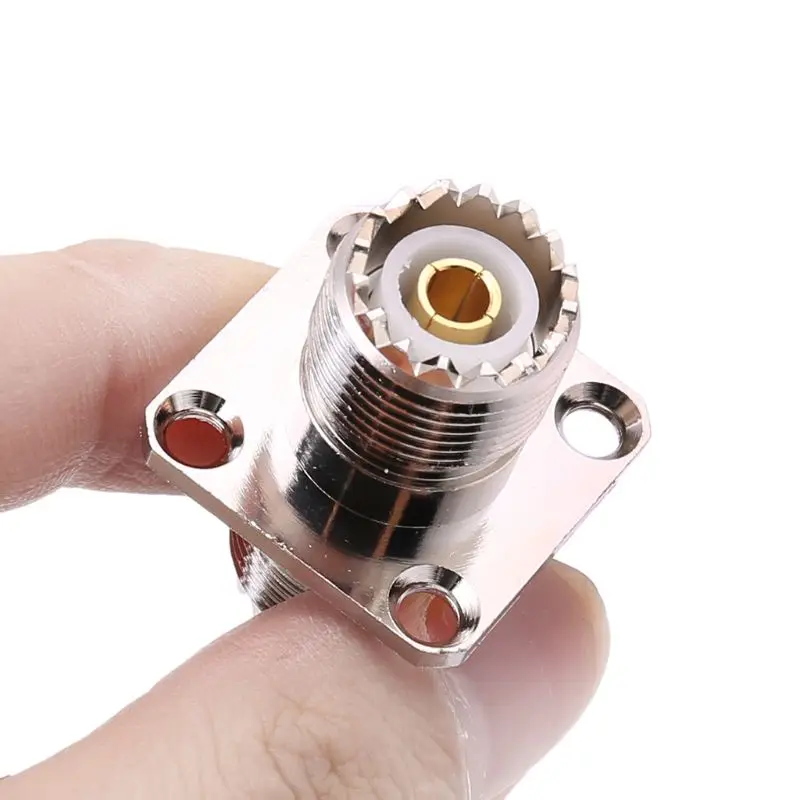 UHF SO239 гнездо к гнезду с панельным креплением RF разъем коаксиальный конвертер