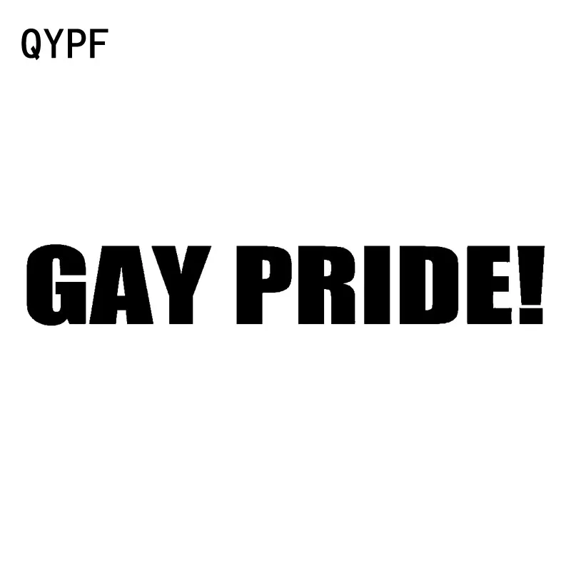 QYPF 16 5 см * 2 гей гордость! Забавная виниловая Высококачественная Наклейка на окно