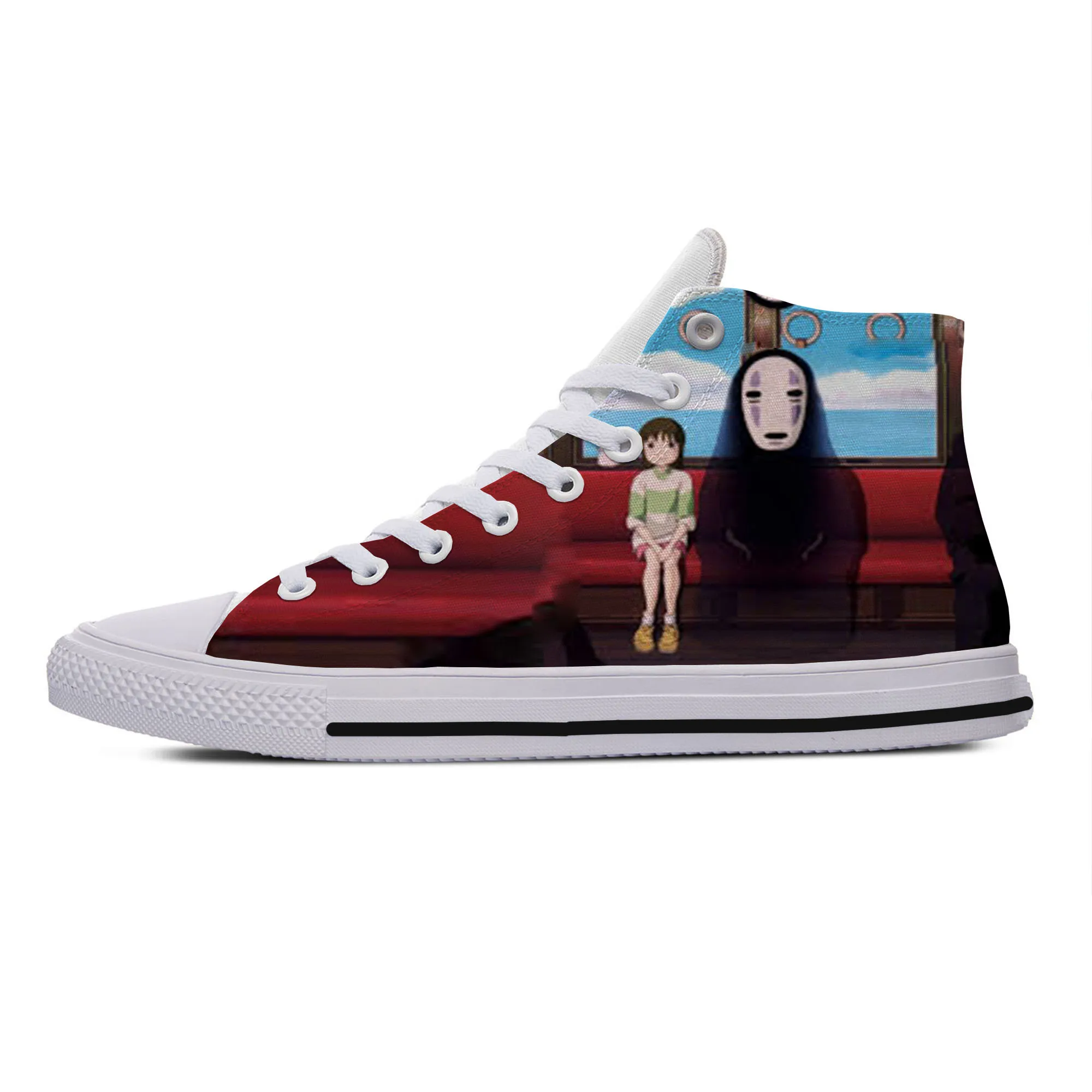 

2019 Hot Fashion Cool High Sneakers Handiness Casual Shoes Studio Ghibli Spirited Away Kawaii Miyazaki Hayao Funny Cute 90s