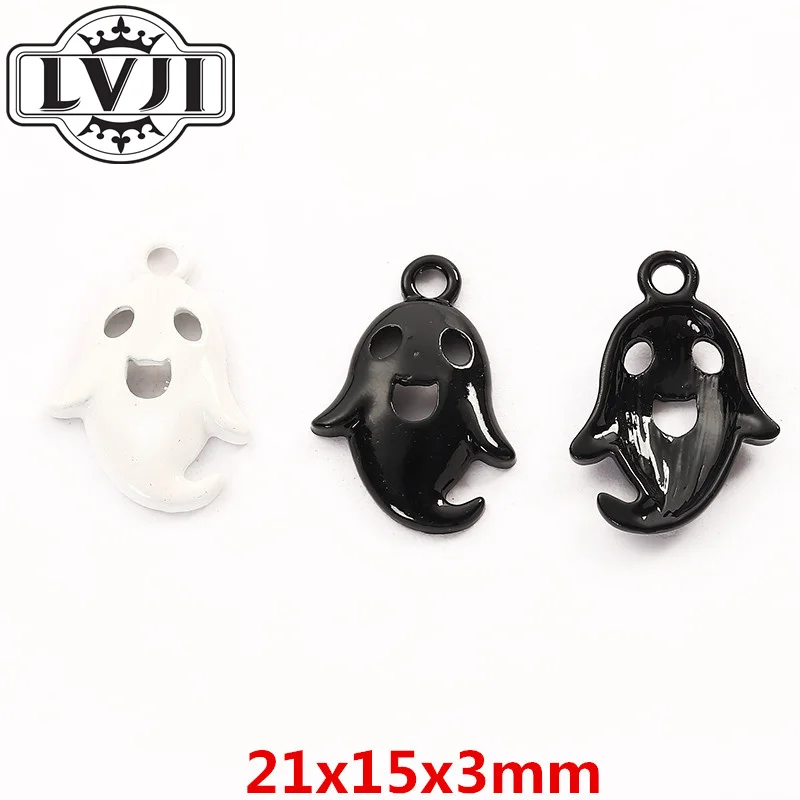 

10pcs Halloween Ghost style zinc alloy metal pendant charms for diy jewelry making 6011