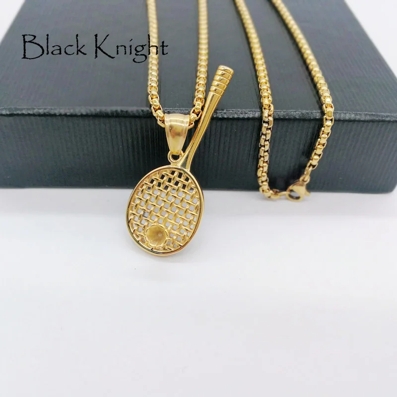 Black on Gold Plated Bling Bat Necklace