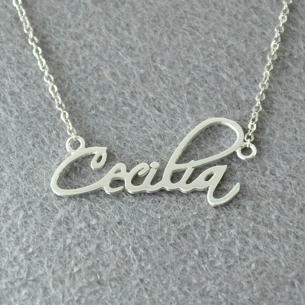 Personalized Name Necklace Custom Signature Necklace Personalised