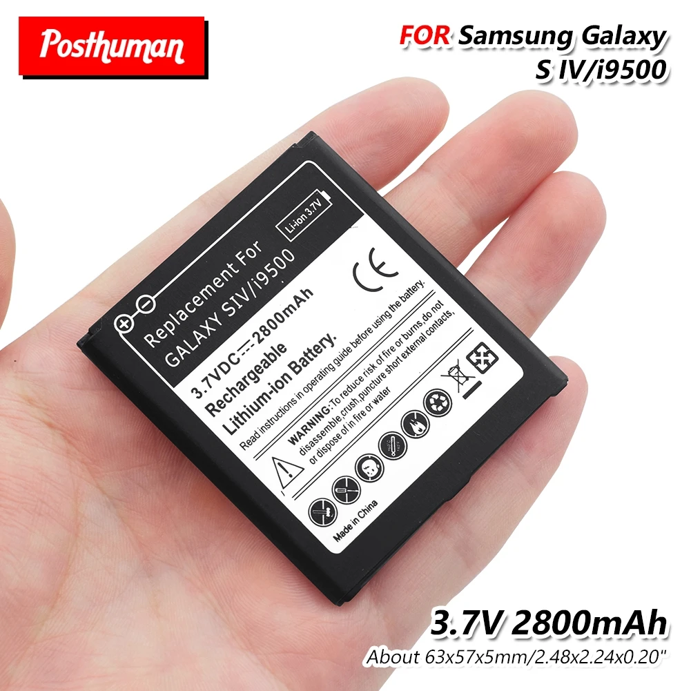 Литий ионный аккумулятор 2800 мАч для телефонов samsung galaxy s4 i9500 Verizon I545 I9295 E330s i9505 i9506