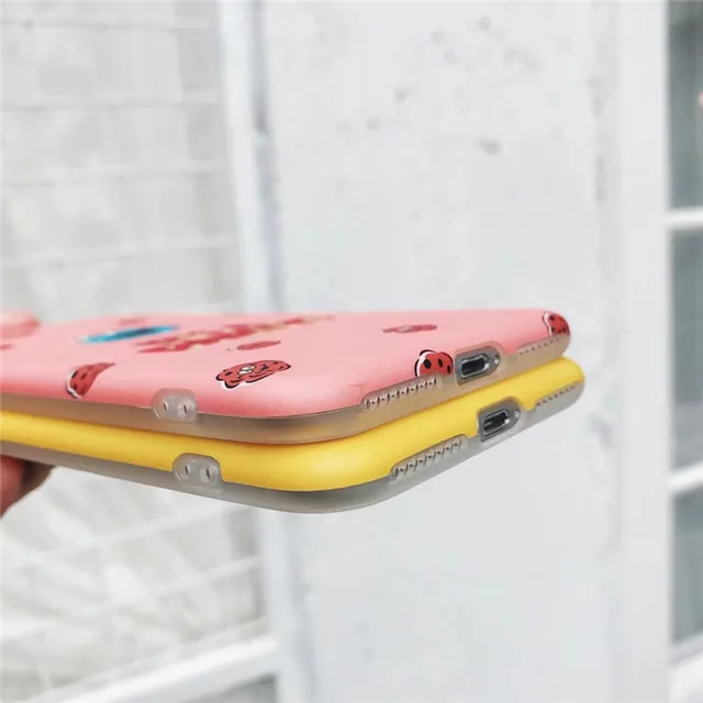 Cartoon Cookie Friends Painting Phone Case For iPhone 6 6S 7 8 Plus X Cute Couples Soft IMD Phone back Cover Cases Coque