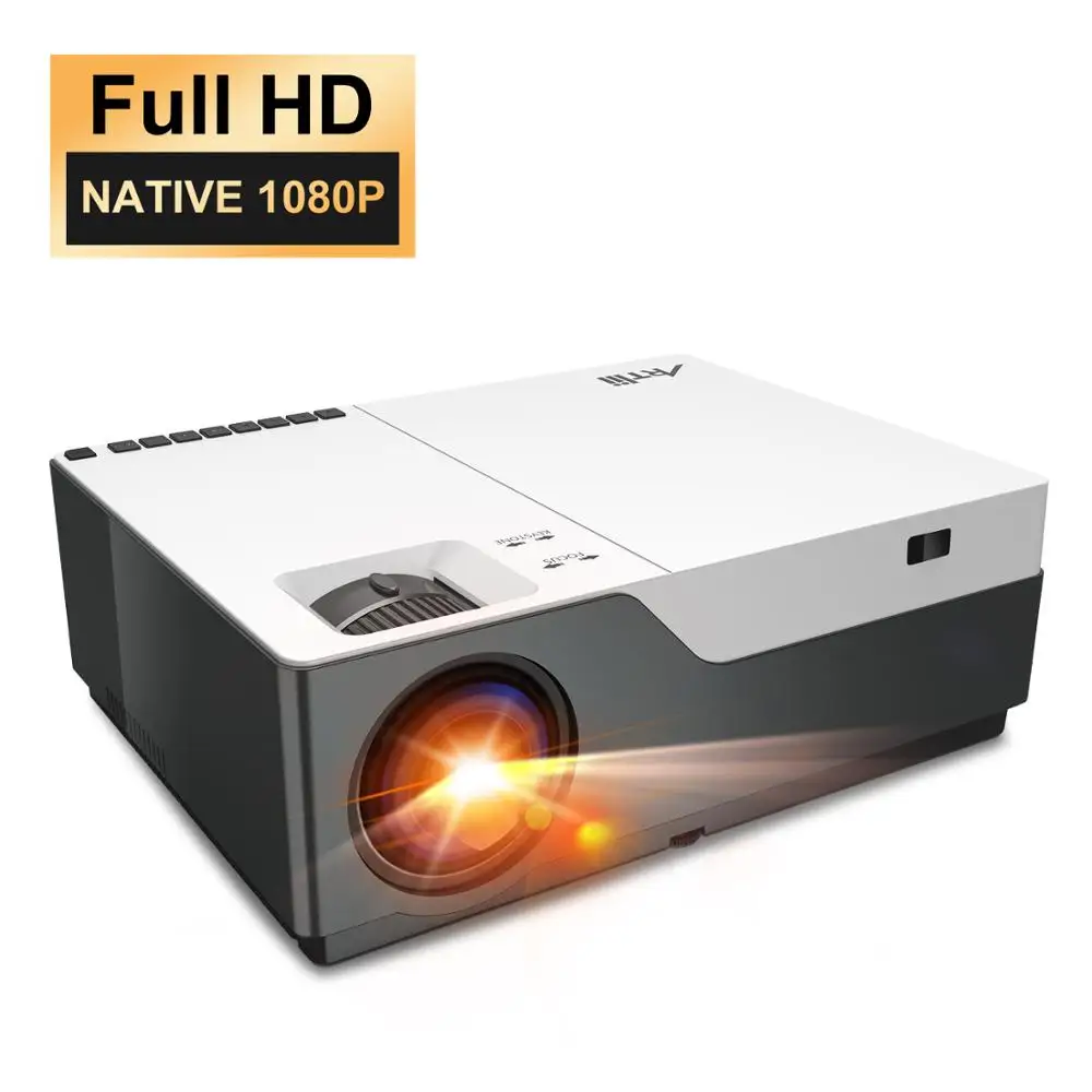 Artlii проектор Full HD NIC 1080 P Beamer, светодиодный видеопроектор, проектор для домашнего кинотеатра, зум, HDMI, презентация PowerPoint P