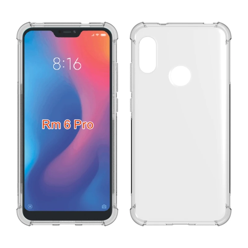 Crystal Clear Anti-slip Anti-Scratch Shockproof Durable Flexible TPU soft Case Cover for Xiaomi redmi 6 pro |