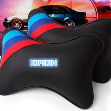 2 шт. Автомобильная подушка для шеи на сиденье кожа удобный подголовник для Skoda Octavia, Fabia yeti rapia Superb Octavia a7 a5 2 аксессуары