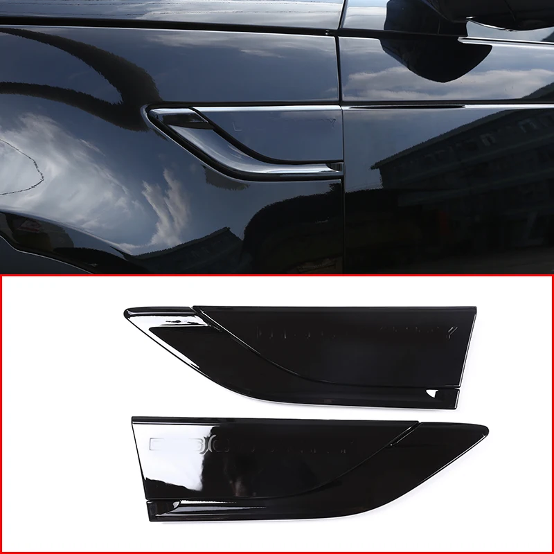 

Piano Black Side Fender Cover Trim For Land Rover Discovery 5 LR5 2017 Car-Styling ASB Auto Accessories 2pcs/Set