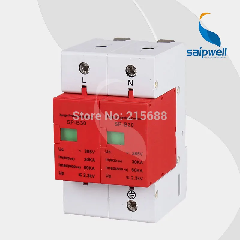 SAIP Surge Protective Device,surge diverter SP-B30 2P