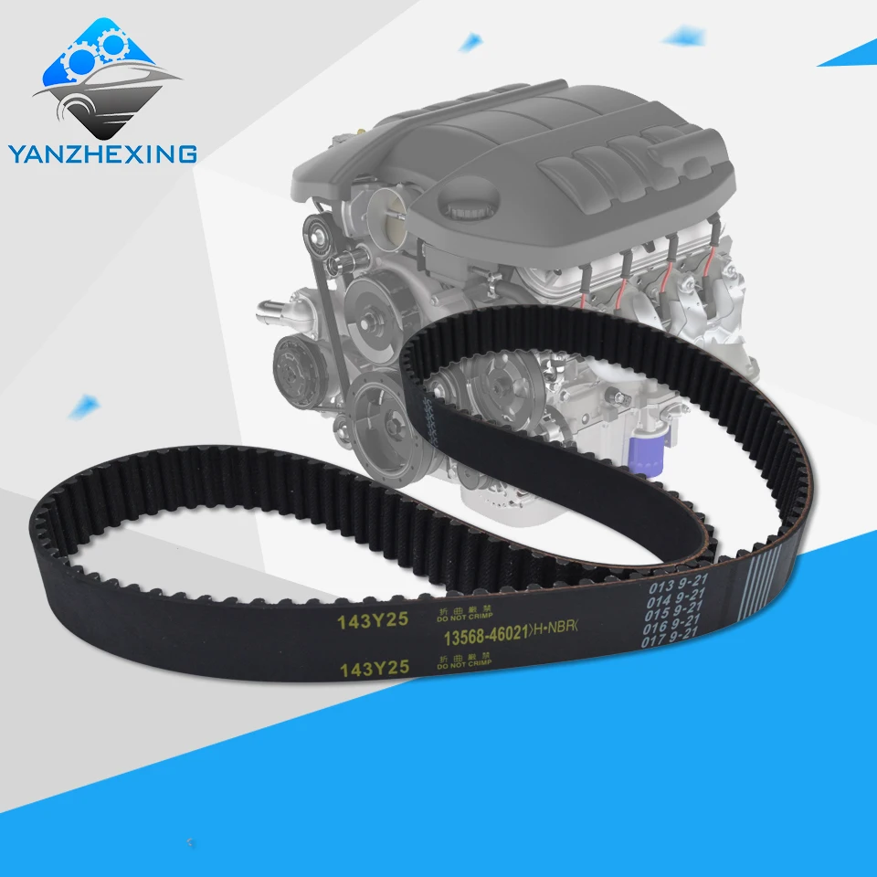 

Timing Belt OEM:13568-46021 143Y25 For Toyota SUPRA SOARER For LEXUS GS300 IS300 Teeth:143 Width:25mm Length:1144mm