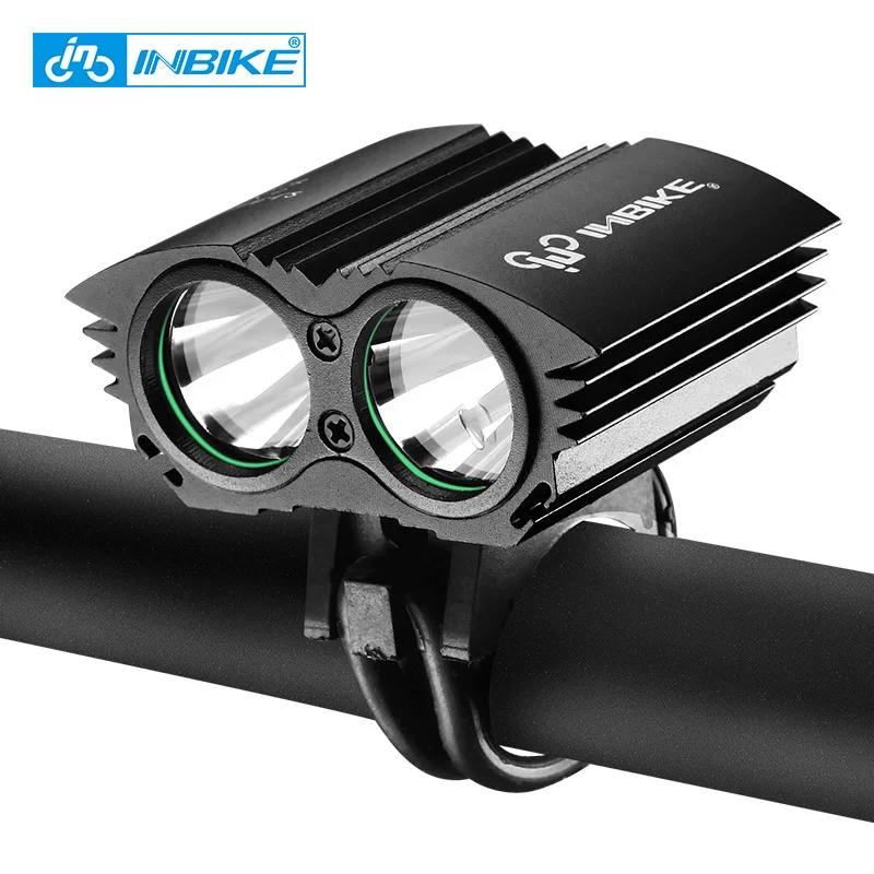 Excellent INBIKE Bike Light T6&L2 Wick Flashlight Waterproof Electric Bicycle Handlebar Light Cycling Accessory Bicycle Lantern For Bike 0