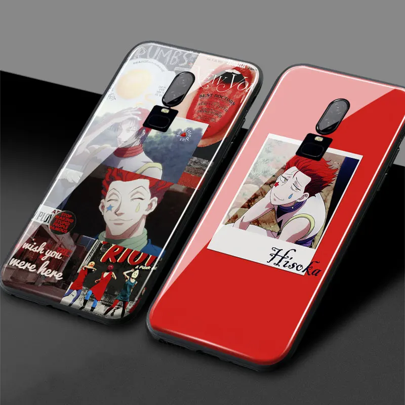 Hisoka hxh Hunter Аниме закаленное стекло мягкий силиконовый чехол для Oneplus 6 6T 7