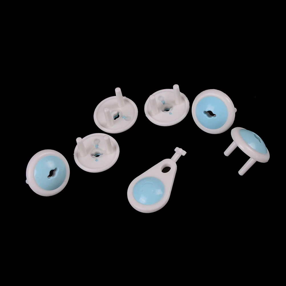 

6pcs Baby Safety Russian European Standard Baby Electric Socket kids Protection Plastic Security Lock Outlet Plugs in Socket