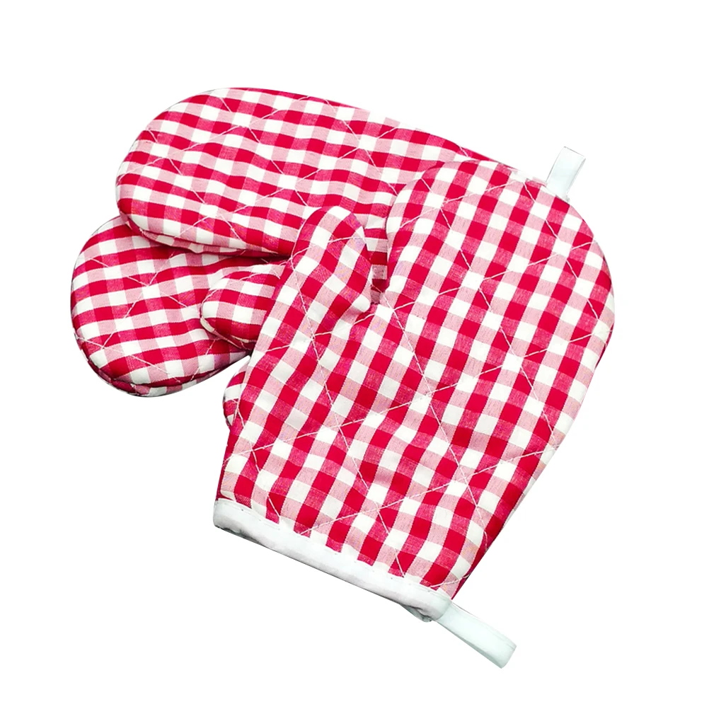 

2pcs/Pack Kids Gloves Mitts Heat Insulation Anti-Scald Gloves Kitchen Microwave Oven Gloves Mitts Baking Gloves For Home Baking