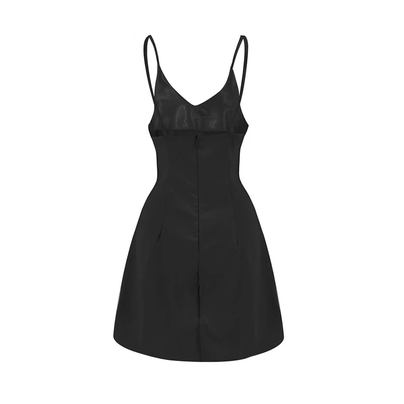 Forefair Mini Dress Sexy Club Wear Spaghetti Strap  (7)