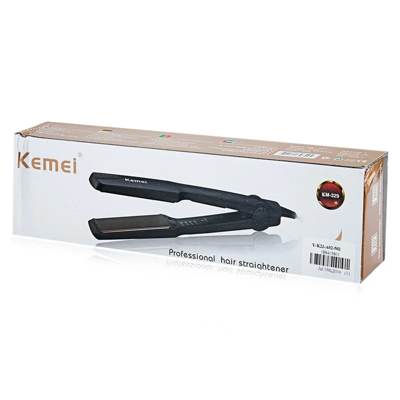 KEMEI-KM-329-Professional-Tourmaline-Ceramic-Heating-Plate-Hair-Straightener-Styling-Tools-With-Fast-Warm-up (4)