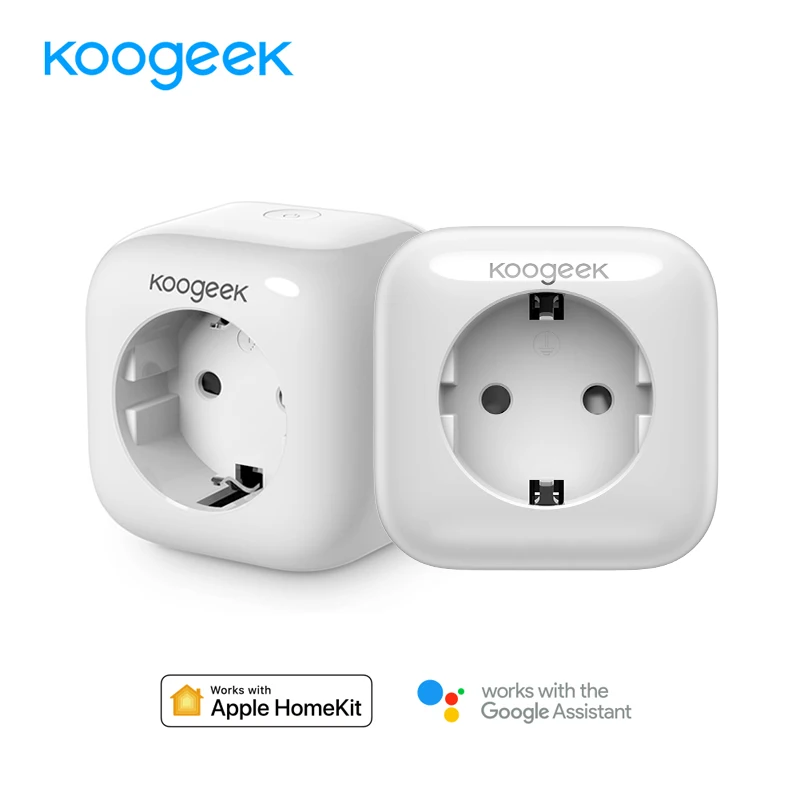 

Koogeek 2PCS/Lot Smart Socket Wifi Plug for HomeKit Alexa Google Assistant Siri Control Smart Home Plug Power Energy Monitor
