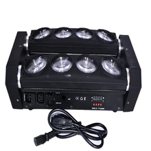 4 шт./лот светодиодный луч-паук движущийся головной свет Cree RGBW вечерние Бар Диско DJ сценическое освещение 8 шт. X 10 Вт