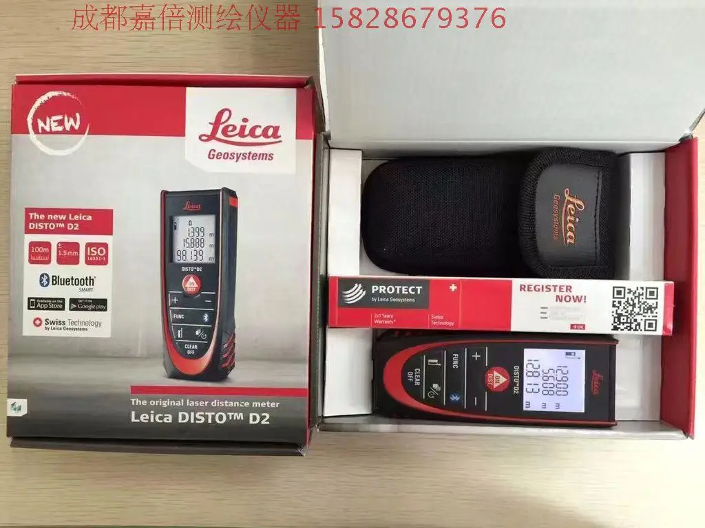 Новая Leica D2 Лазерная линейка Leica disto Швейцария Leica 100m bluetooth лазерный дальномер