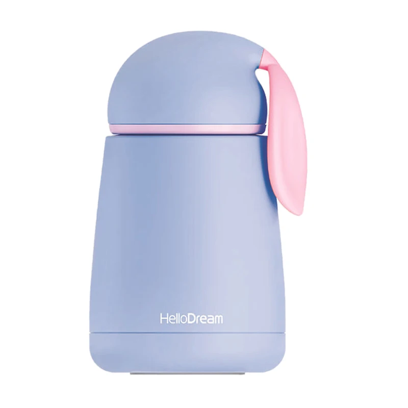 Blue Hifuar Термокружка с милым Кроликом, детский термос, бутылка для воды, Термокружка, Детская Термокружка, Детская Термокружка Из Нержавеющей Стали - Цвет: Blue