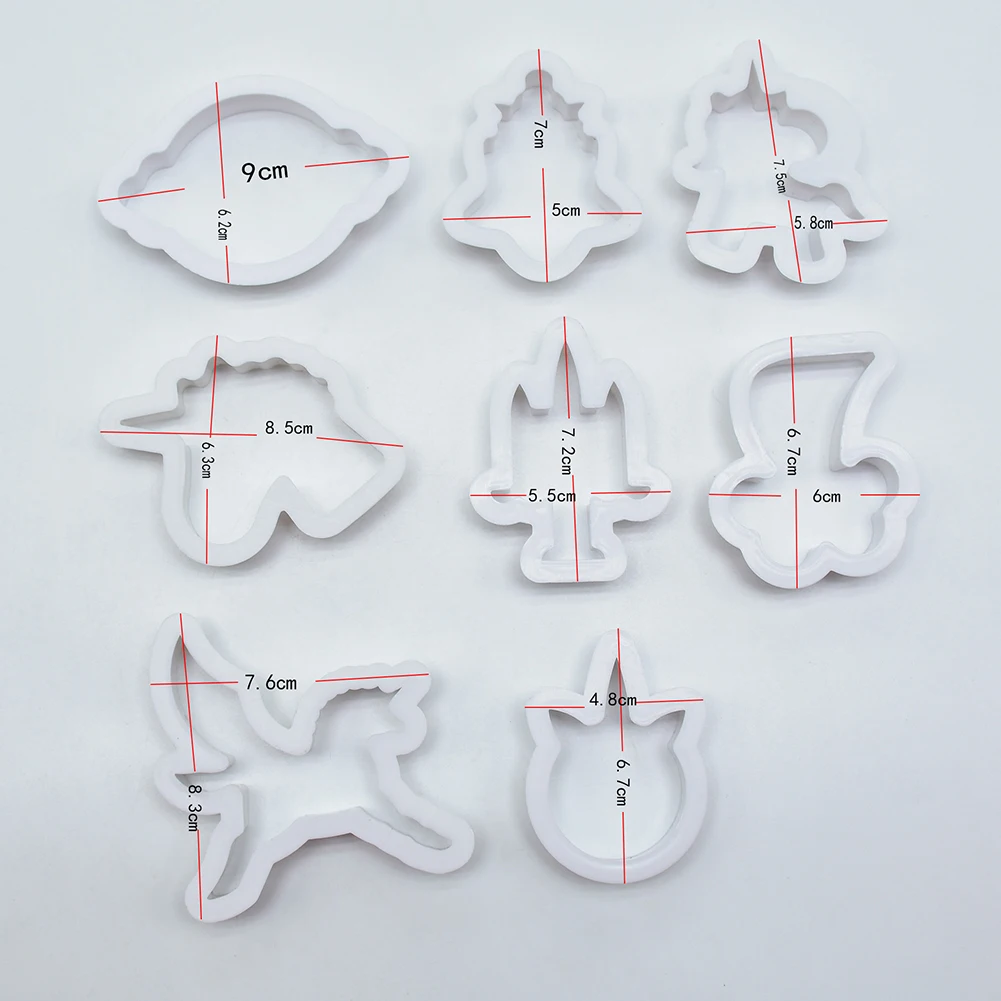 Unicorn Cookie Cutter Set (8pcs) 2