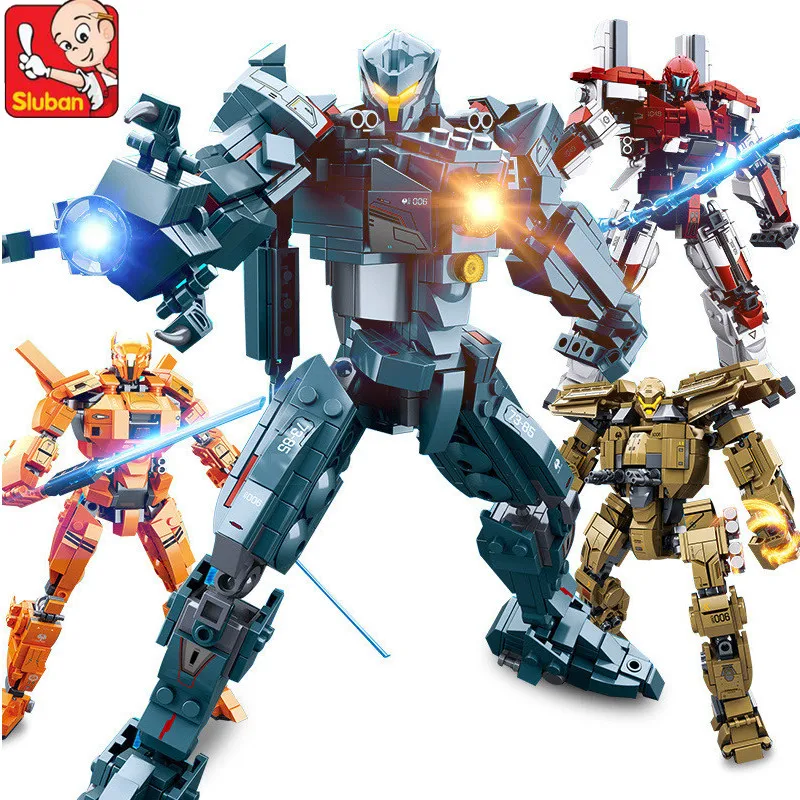 

Sluban M38-B0726 4 Styles Pacific Rim Robot Gipsy Avenger Saber Athena Bracer Phoenix Guardian Blocks Gift Toys Compatible Legoe